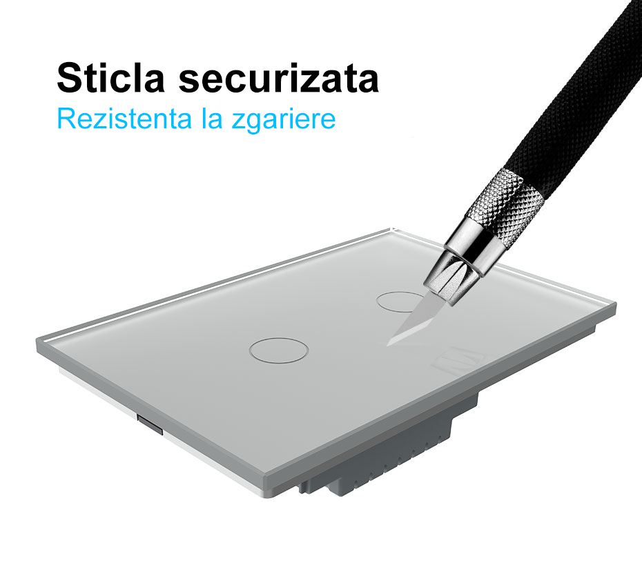 Modul intrerupator touch cap scara / cap cruce cu Wifi standard Italian, Livolo 9