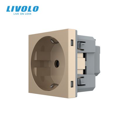 Modul priza Schuko simpla, borne fara surub - quickscrew