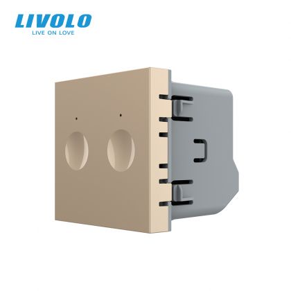 Modul intrerupator dublu tactil, wireless - control telecomanda RF, control draperie