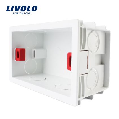 Doza modulara 3 module Livolo, pentru zidarie, standard italian