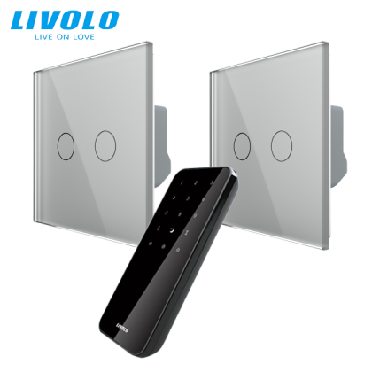Intrerupatoare duble wireless RF + telecomanda RF 27 circuite, generatia noua