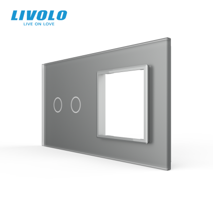 Ramă Întrerupător dublu + Priză simplă