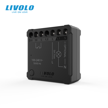 Releu inteligent protocol EC Livolo, pentru intrerupator simplu, control aplicatie