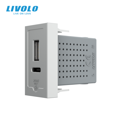 Modul priza USB A+C, 1M, 20W