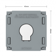 Modul intrerupator dublu tactil, Protocol Zigbee, cap scara / cap cruce, Generatia Noua