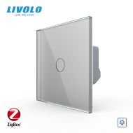 Intrerupator simplu tactil, dimabil, Protocol Zigbee, cu panou sticla, Generatia Noua