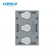 Modul intrerupator triplu, standard italian, cap scara / cap cruce, wireless Protocol Zigbee, 3M