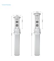 Priza retractabila inteligenta 2 x Schuko + 2 x USB