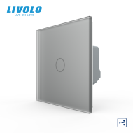 Întrerupător simplu tactil, cap scara / cap cruce, cu panou sticla, Generatia Noua