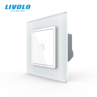 Intrerupator simplu tactil, cu rama sticla