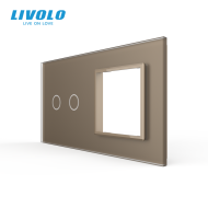 Ramă Întrerupător dublu + Priză simplă