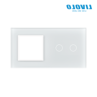 Ramă Priză simplă + Întrerupător dublu