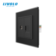 Priză dublă TV + rețea calculator, TV+RJ45