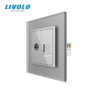 Priză dublă TV + rețea calculator, TV+RJ45