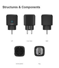 Priza inteligenta plug-in, wireless, 16A, protocol EC, control aplicatie, Livolo