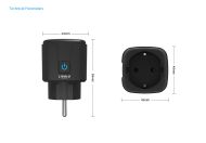 Priza inteligenta plug-in, wireless, 16A, protocol EC, control aplicatie, Livolo