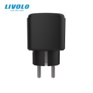 Priza inteligenta plug-in, wireless, 16A, protocol EC, control aplicatie, Livolo