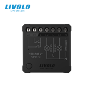 Releu inteligent protocol EC Livolo, pentru intrerupator dublu, control aplicatie