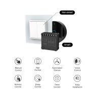 Releu inteligent protocol EC Livolo, pentru intrerupator dublu, control aplicatie