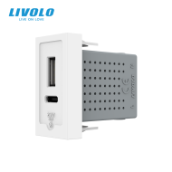 Modul priza USB A+C, 1M, 20W