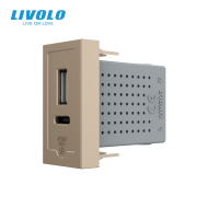 Modul priza USB A+C, 1M, 20W